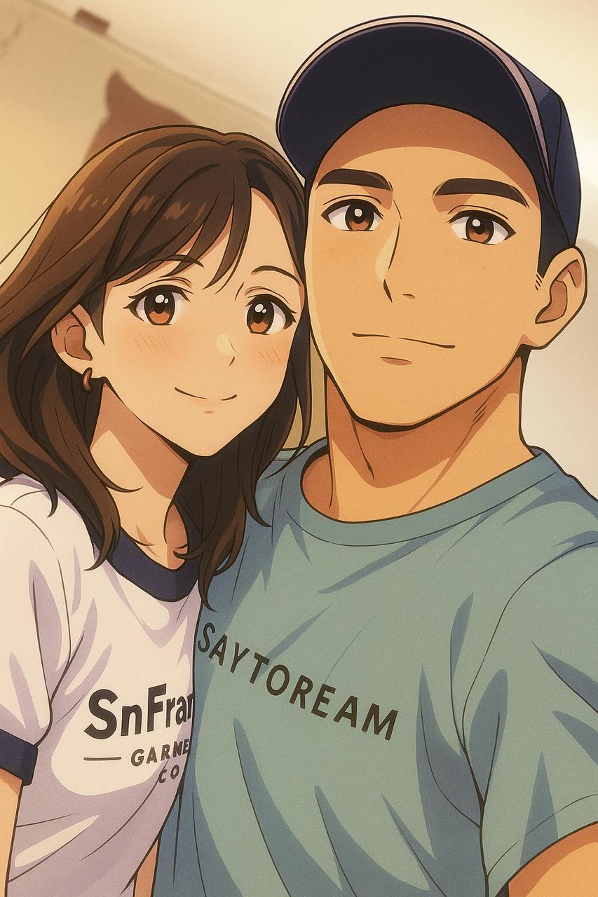 Ángel y Flor en un momento especial